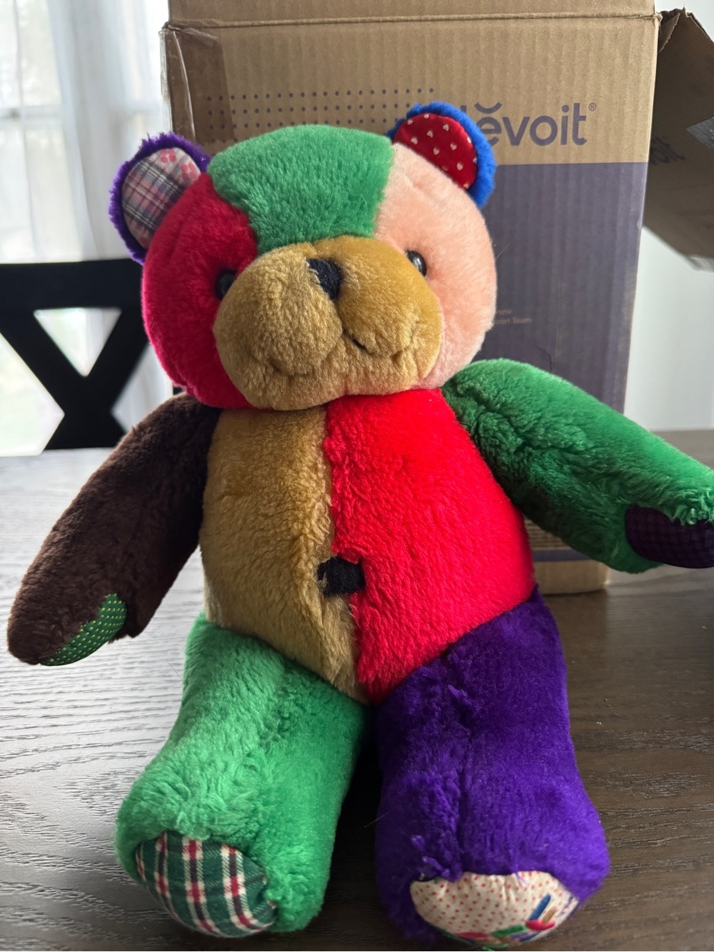 Vintage 1996 Peef Christmas Bear With Squeaker 14" Plush Stuffed Animal EUC